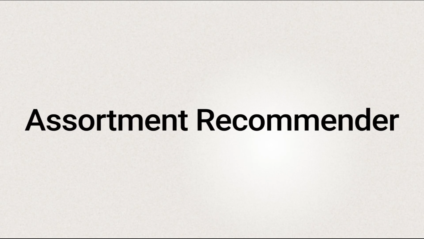 Assortment Recommender
